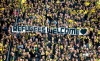 Refugees Welcome-Banner im Fussballstadion