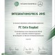 Urkunde DFB Integrationspreis 2015