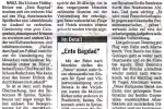 Ankündigung der Marokkoreise in der Mainzer Rhein Zeitung