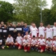 Foto beider Mannschaften vor dem Spiel