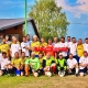 Foto beider Mannschaften vor dem Spiel