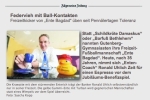 Zeitungsausschnitt des Interviews mit Ronald